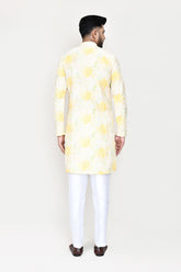 Yellow Kurta with Straight Fit Pant